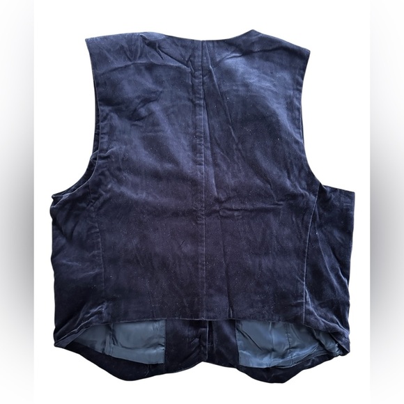 Gap Navy Velvet Vest – Size L Tall - Picture 8 of 8
